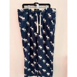 Vintage Y2K Abercrombie & Fitch Moose Print Casual Beach Pants Men's Large